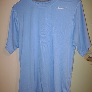 Woman's Short Sleeve Blue Nike DRI Fit T shirt size Small